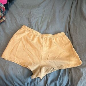Victoria’s Secret PINK sweat shorts extra large beige/ tan
